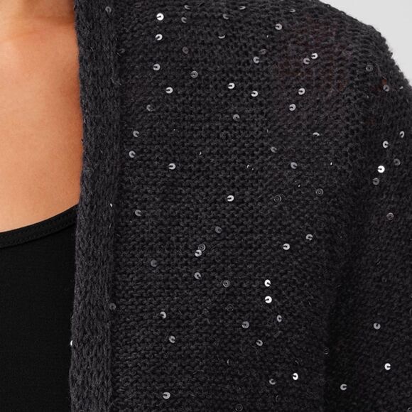 NWT Eileen Fisher Merino Sequin Cardigan-Z3 - Picture 5 of 6